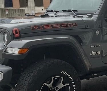 Customer photo review of Premium Hood Lettering | Set of 2