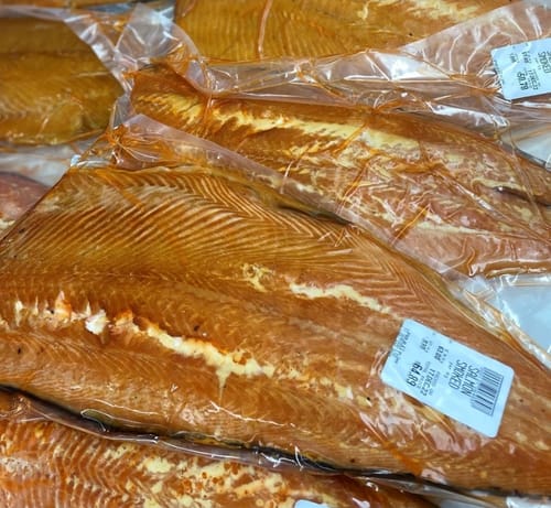 Customer photo review of Hot Smoked Whole NZ Salmon Fillet (Boneless)