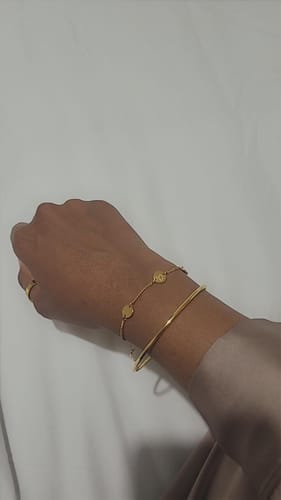Customer photo review of Happiness Bracelet | Patience, Gratitude & Trust (in God)