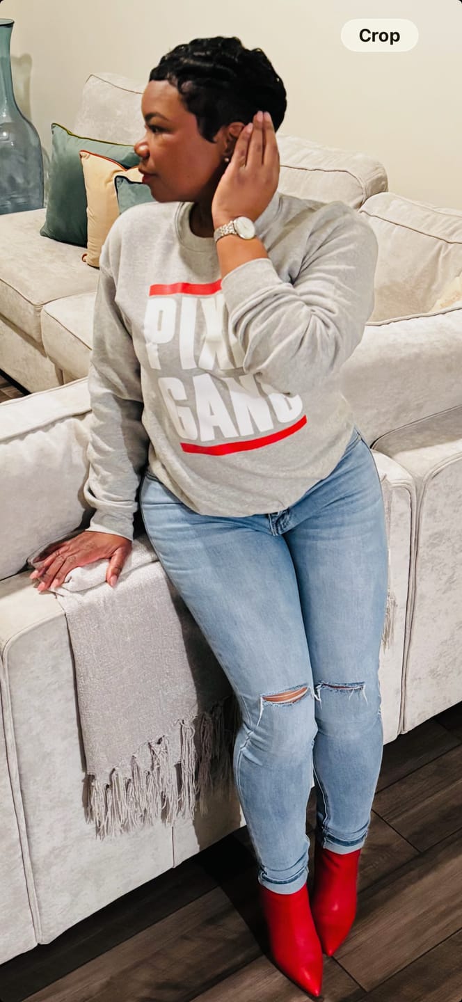 Customer photo review of Pixie Gang Sweatshirt (Grey)