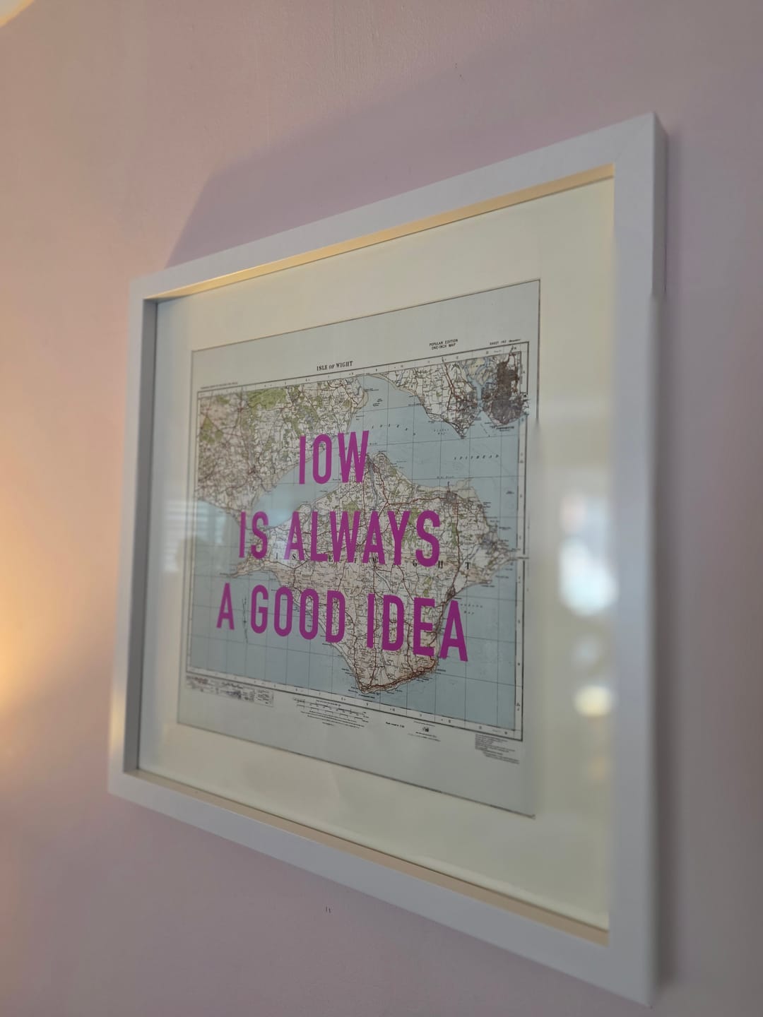 Customer photo review of Custom Pop Art Map Print (Any Location)