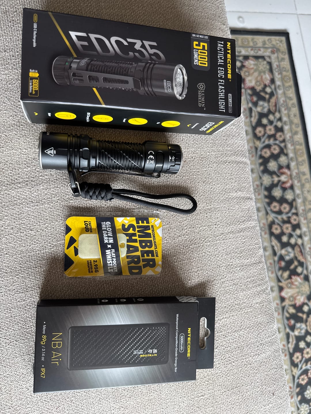 Customer photo review of EDC35 - 5000 lumens (Bundle)