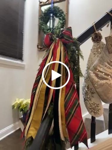 Customer video review of Christmas Tradition Wreath Ribbon