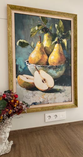 Customer photo review of Golden Pears Print