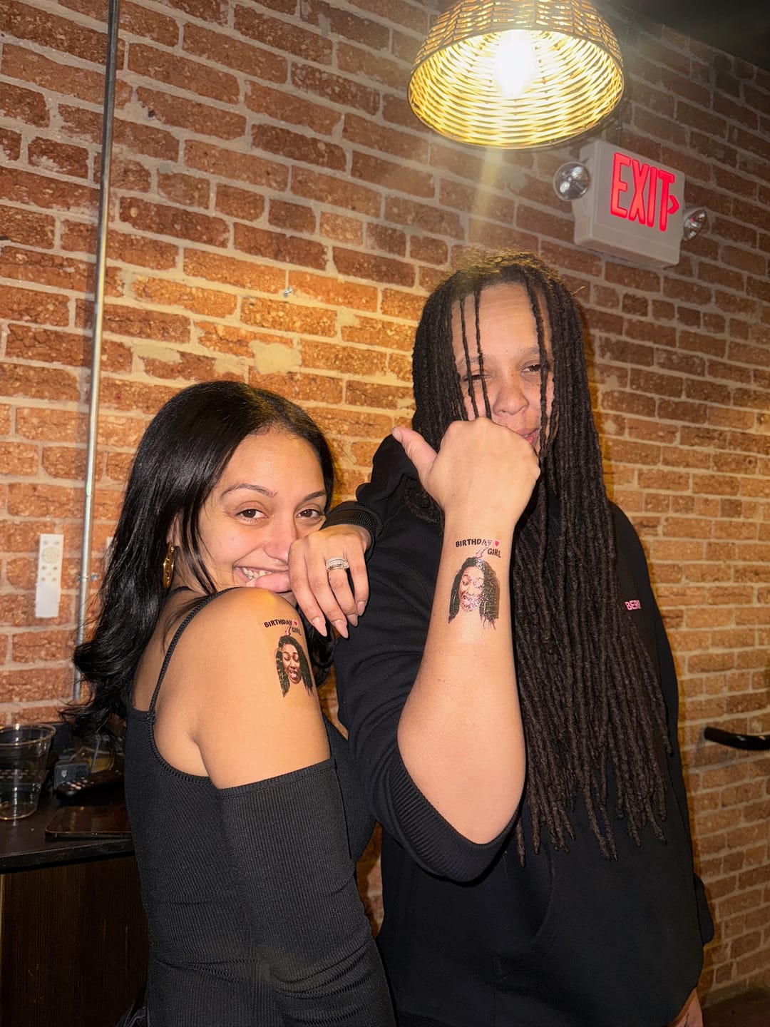 Customer photo review of Baby Birthday Girl Tattoo