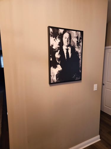 Customer photo review of One Finger, One Message - Black and White