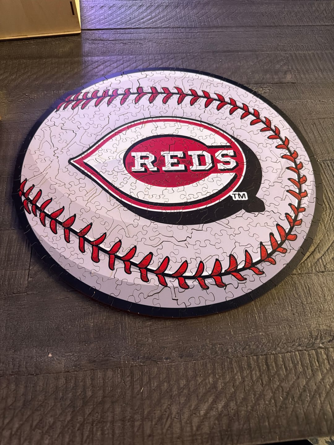 Customer photo review of Cincinnati Reds™ - Wooden Puzzle