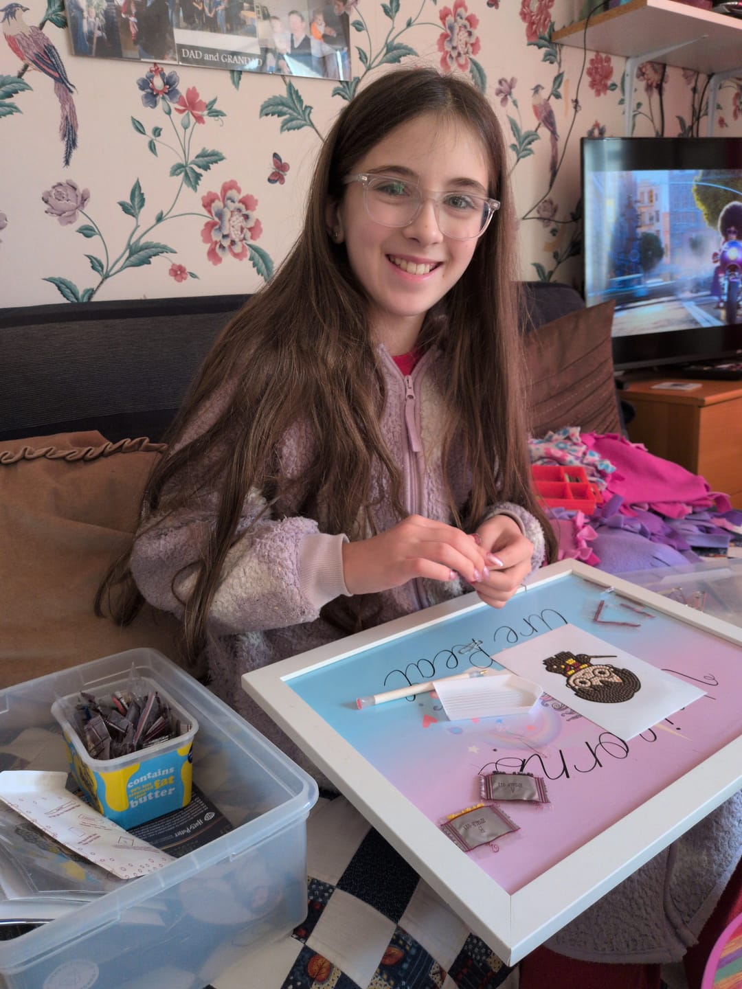 Customer photo review of Harry Potter Crystal Art Sticker Pack