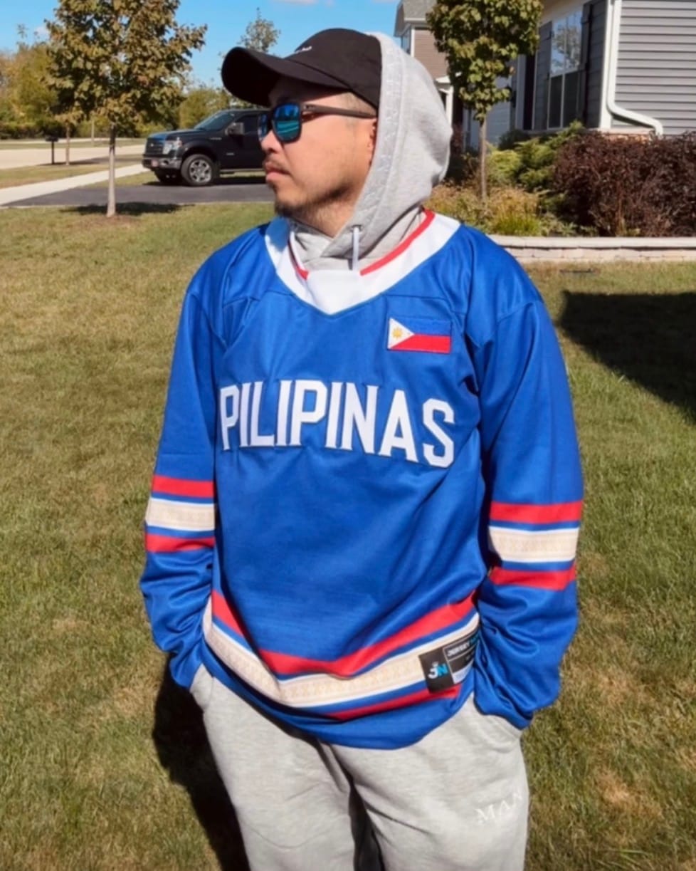 Customer photo review of Philippines Heritage Custom Hockey Jersey