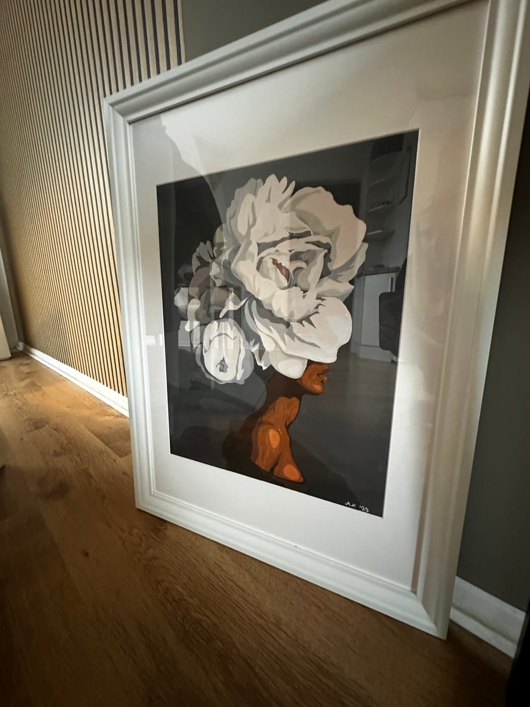 Customer photo review of Malen nach Zahlen - Frau mit Blumenhaar