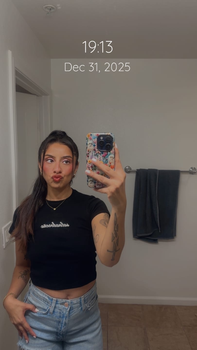 Customer photo review of 'Salvadoreña' Embroidered Rib Baby Tee