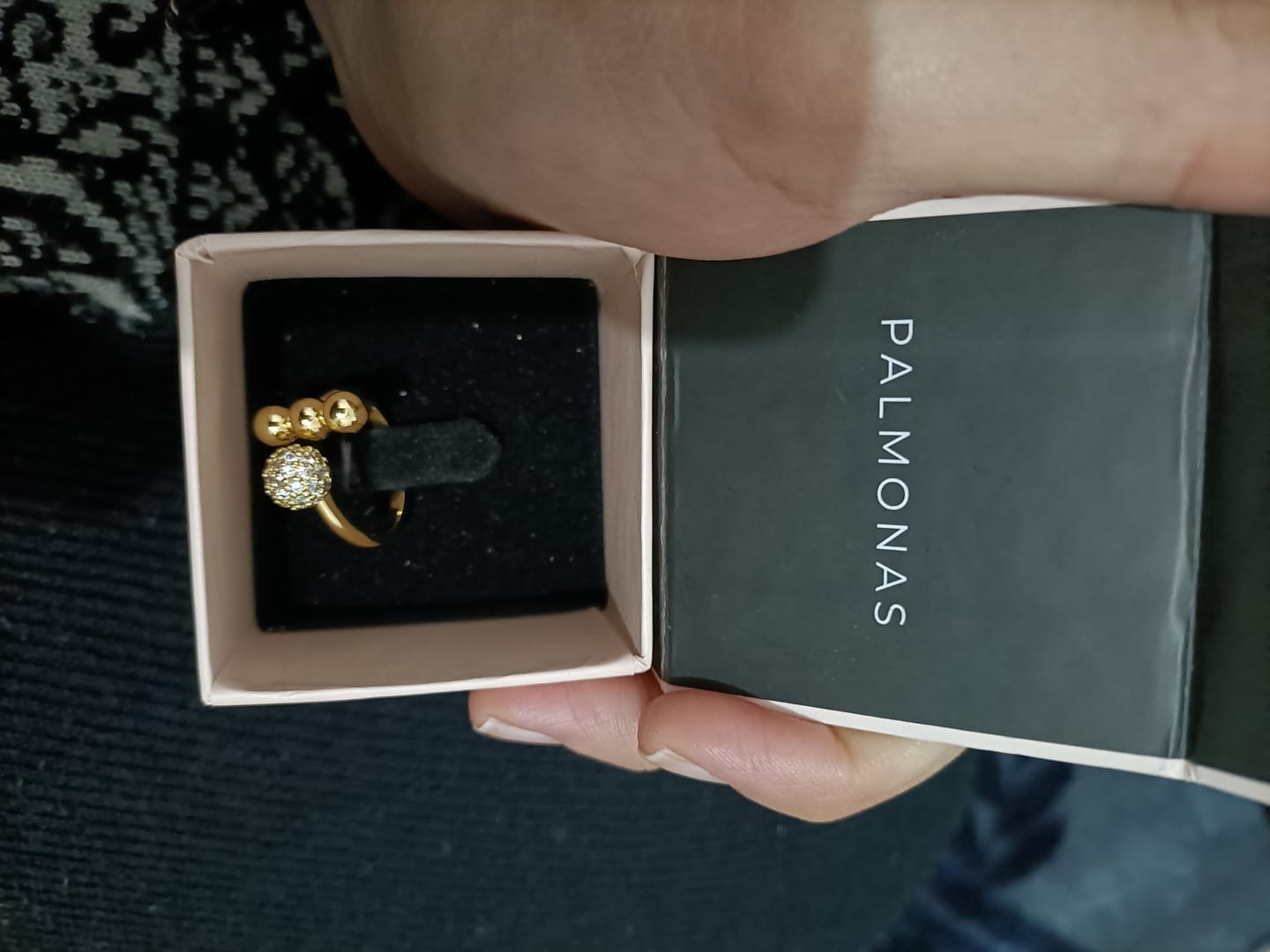 Customer photo review of Statement Textured Heart Shape Ring