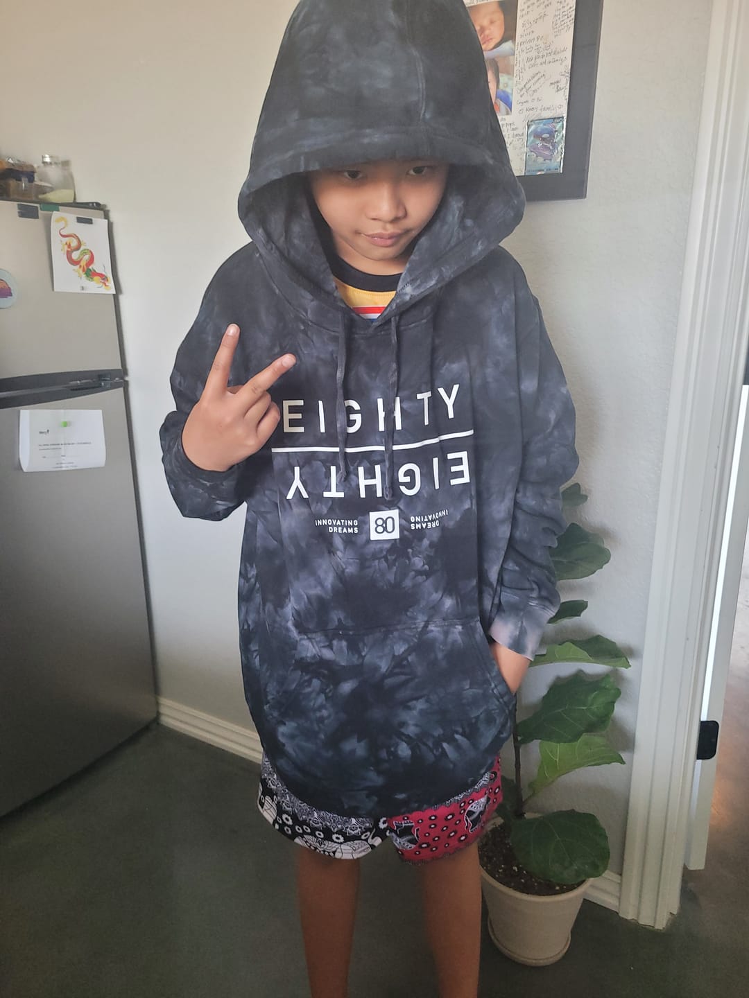 Customer photo review of 80Eighty® TieDye Mirror Hoodie