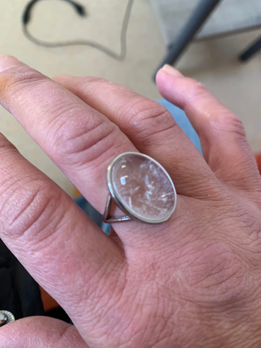 Customer photo review of Bague "Lumière Pure" en Cristal Clair