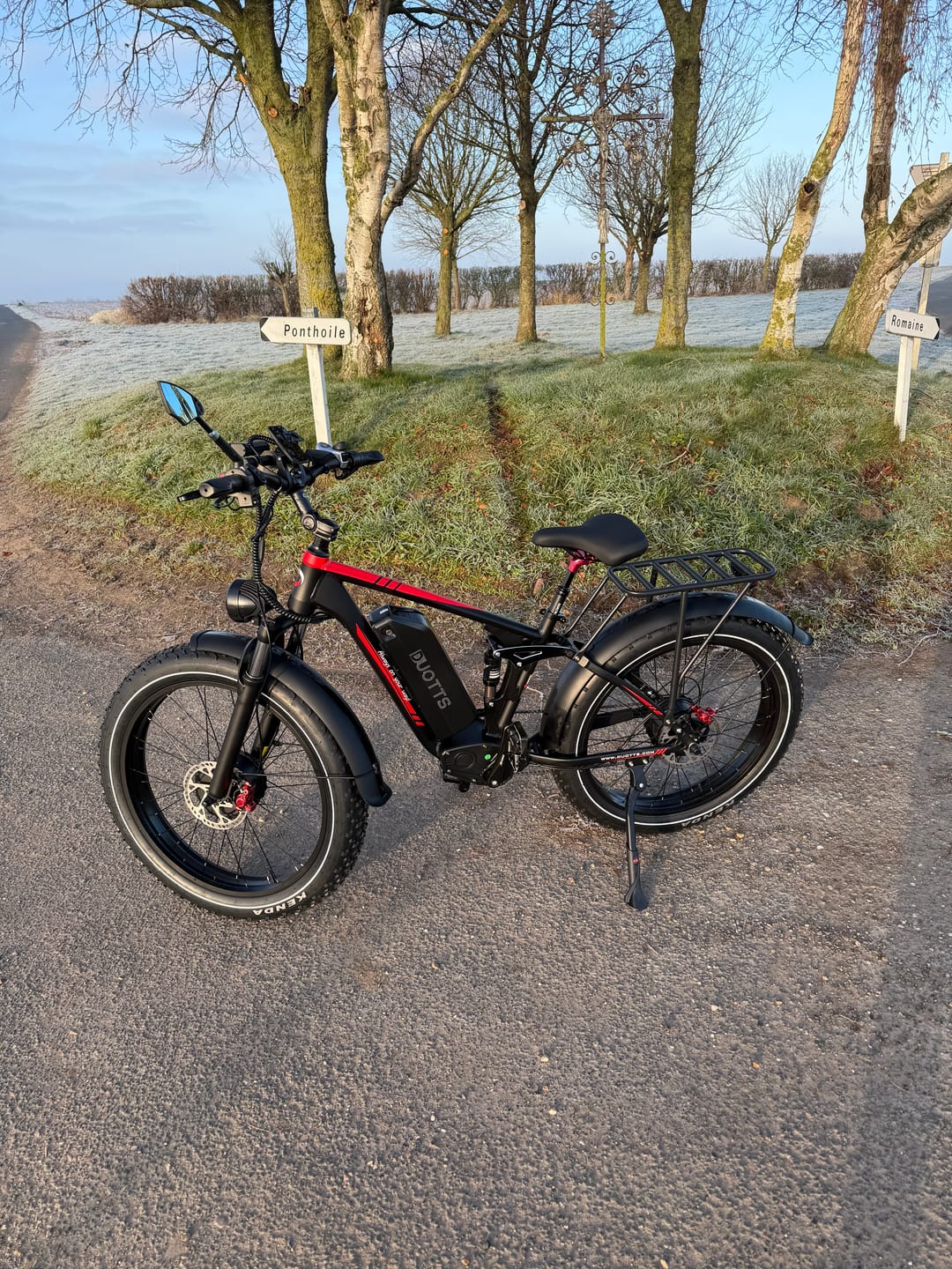 Customer photo review of Cycling Pack(Free gifts with E-bike purchase,includes mudguards,rear rack and phone holder bag)