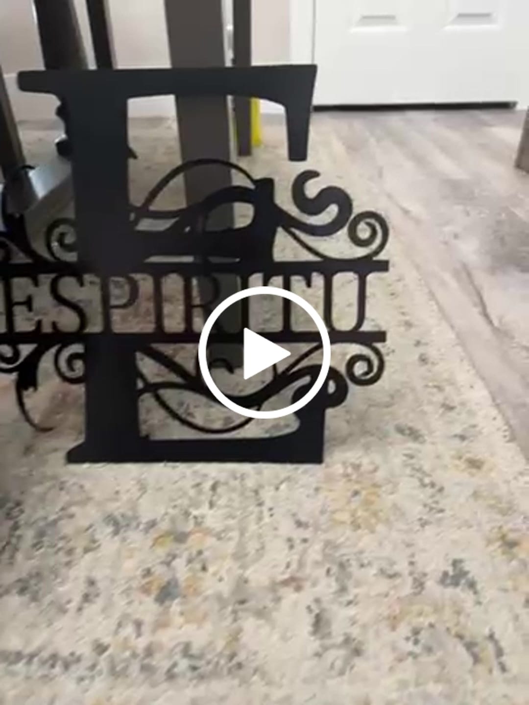 Customer video review of Metal Split Letter Vine Monogram | Customizable Wall Art | Indoor Outdoor | Up to 46" | Over 20 Color Options