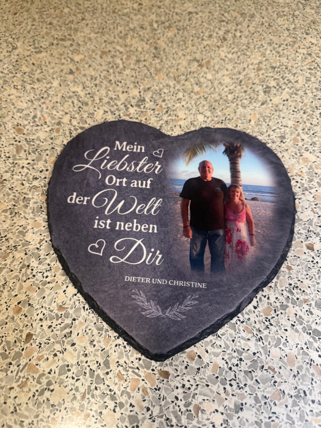Customer photo review of Neben dir - Paar-Schieferherz