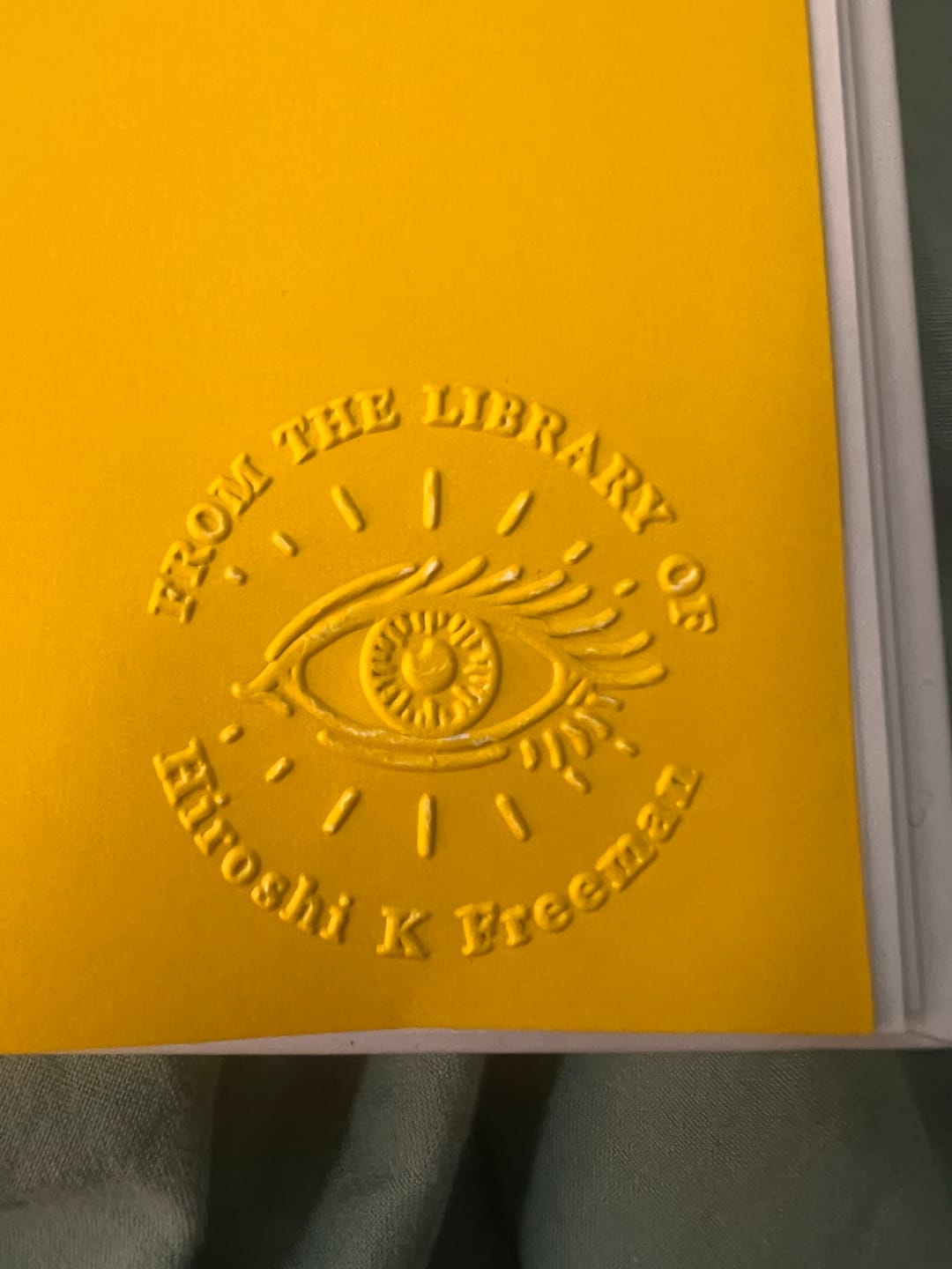 Customer photo review of Custom Book Embosser