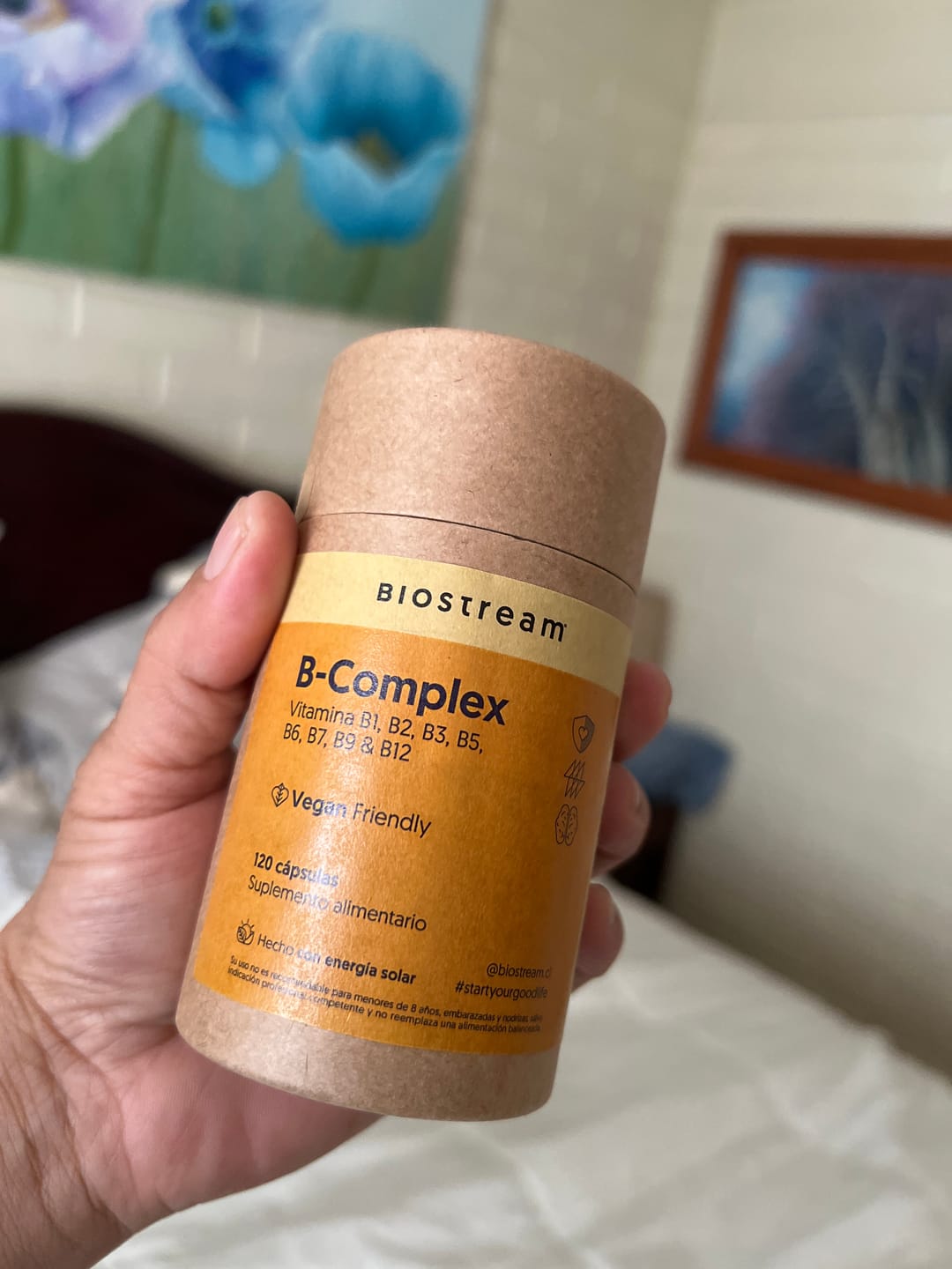 Customer photo review of B-Complex 120 Cápsulas - Vitamina B1, B2, B3, B5, B6, B7, B9 & B12 - Vegano