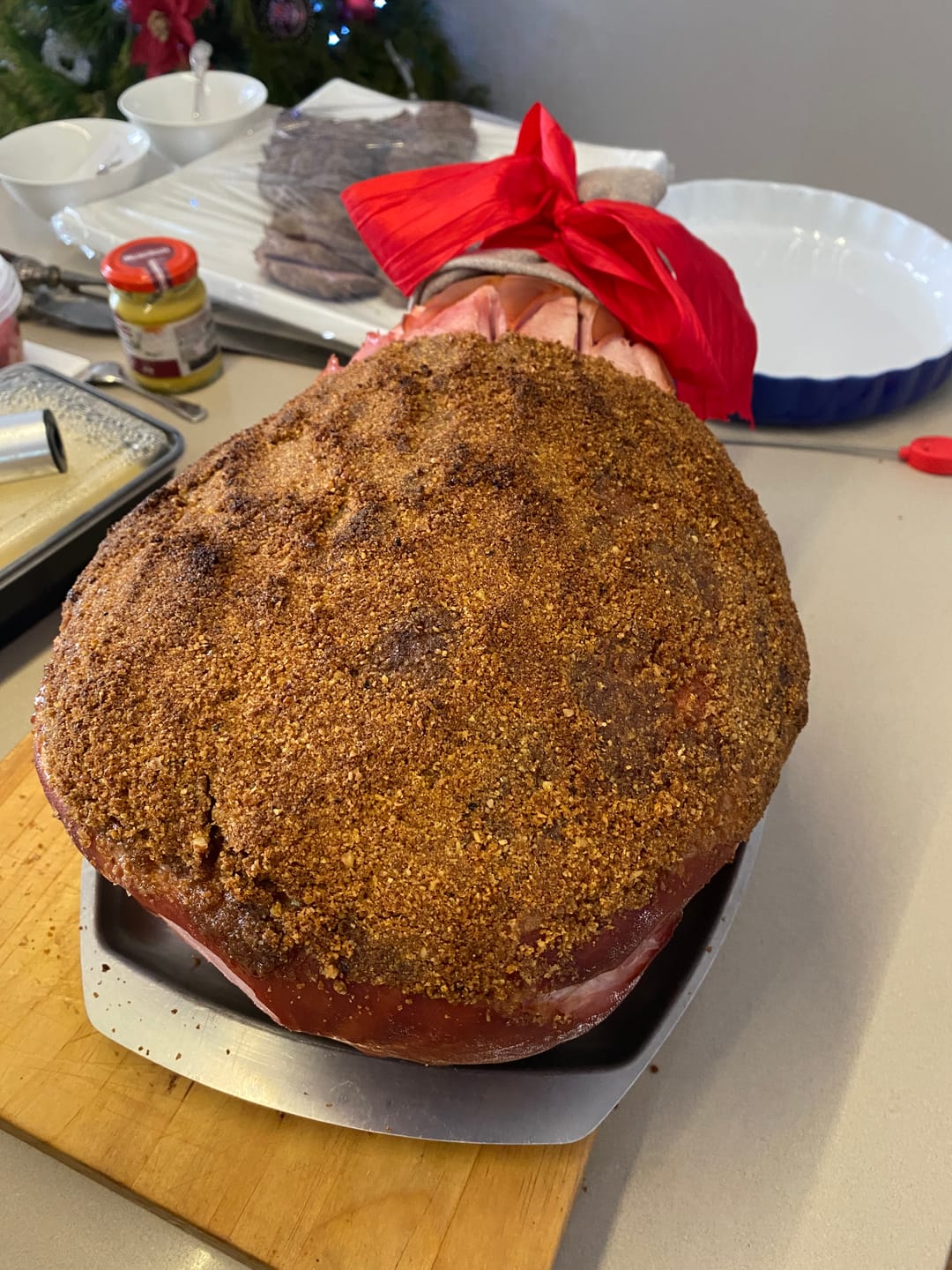 Customer photo review of Free Range Whole Leg Ham Prepared For Glazing