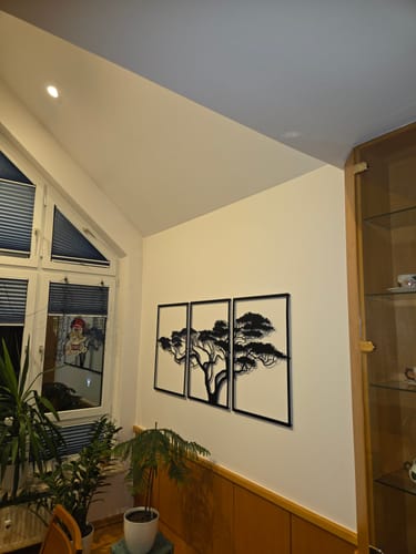 Customer photo review of Décoration murale en métal noir - Arbre de vie Africain