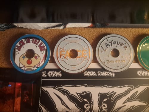 Customer photo review of BTS Solo CD Enamel Pins Collection