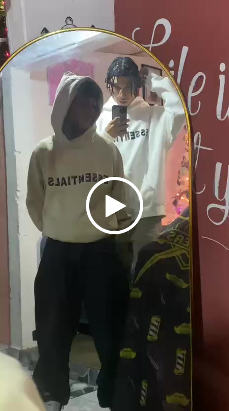 Customer video review of NEW! Stylish 3:3 Essentials Hooded Sweatshirt 3:3 3SS3NTIALS HOODIE (Black)