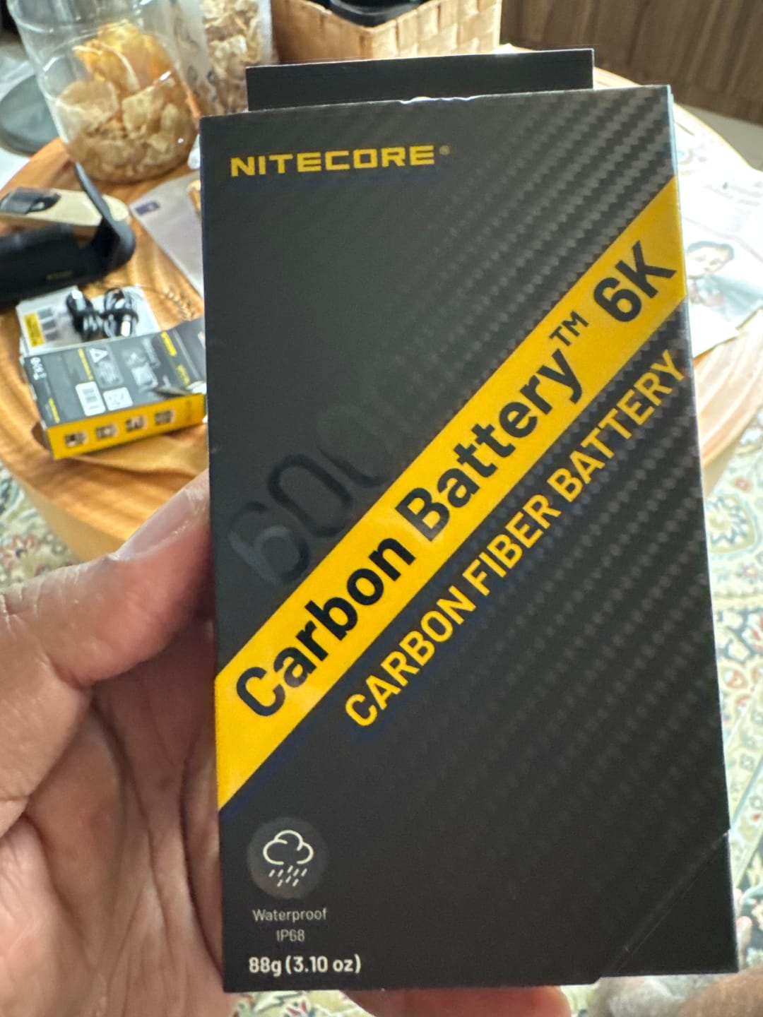 Customer photo review of Carbon Battery 6K (6,000mAh 1A)