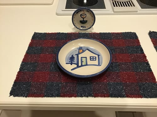 Customer photo review of Pasta Plate - Winter Cottage