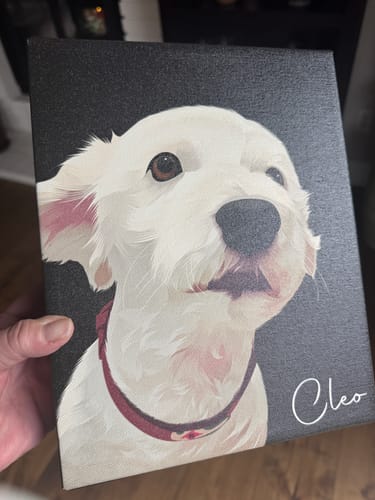 Customer photo review of Pet Art Canvas Wrap