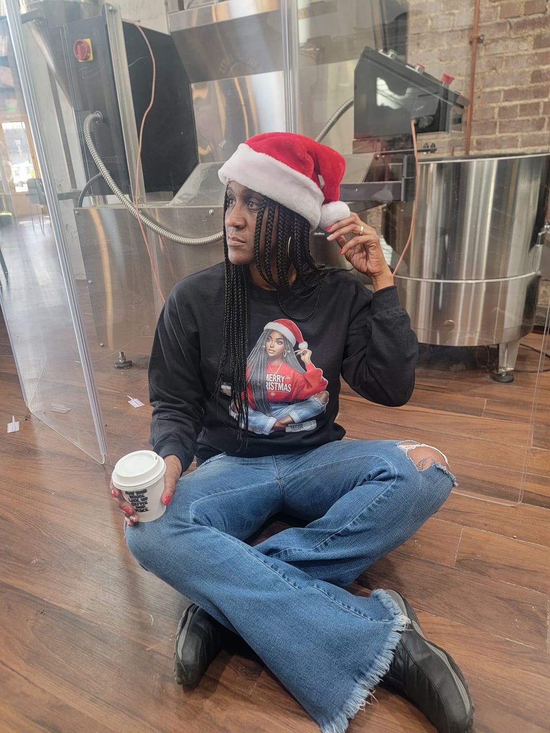 Customer photo review of Humble But Also Pressure Sweatshirt