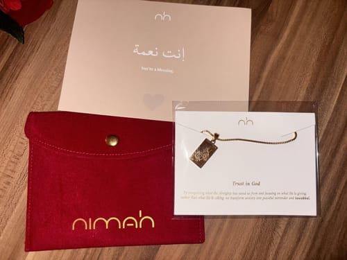 Customer photo review of Trust in God Necklace 2.0 | Tawakkul