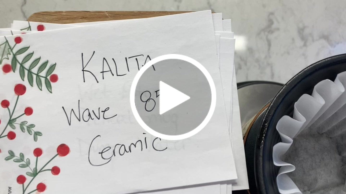 Customer video review of Kalita MINO Ceramic Dripper 185 - Sand Black