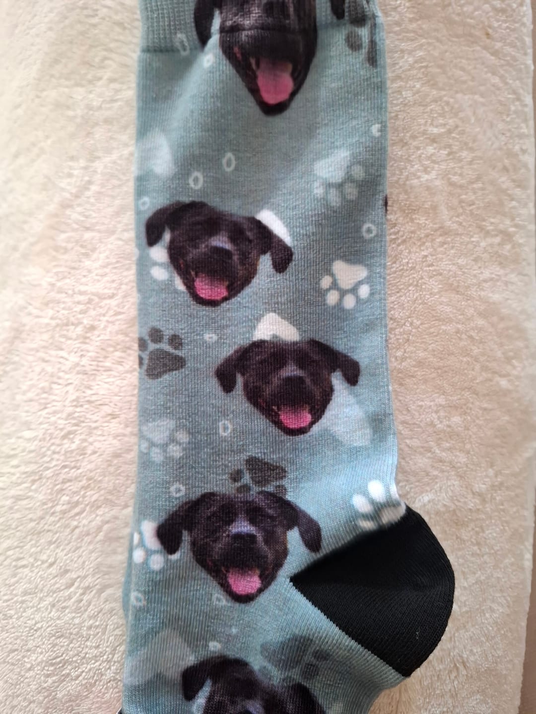 Customer photo review of Votre photo - Chaussettes personnalisées