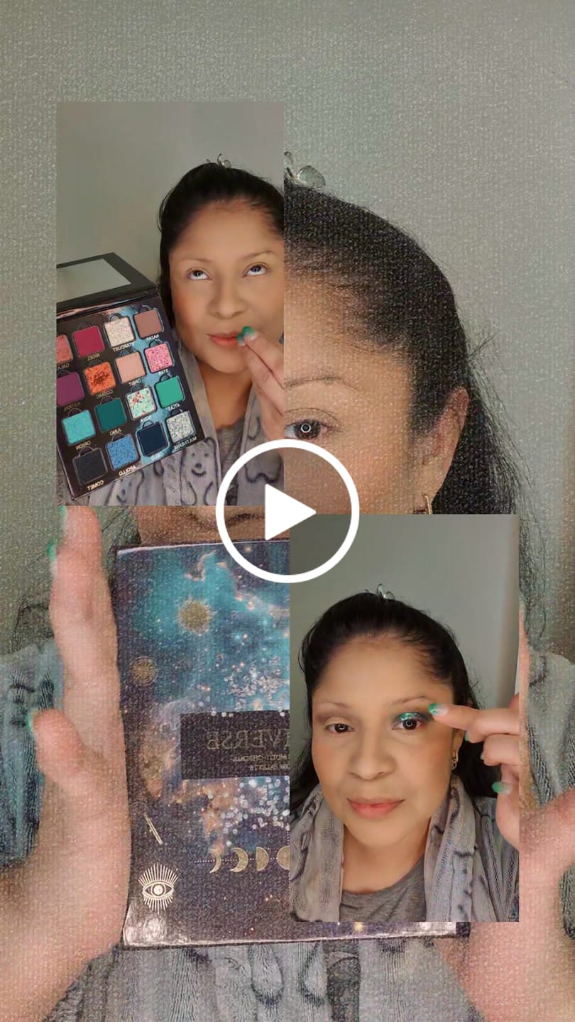 Customer video review of Multiverse Multichrome Holographic Magnetic Eyeshadow Palette