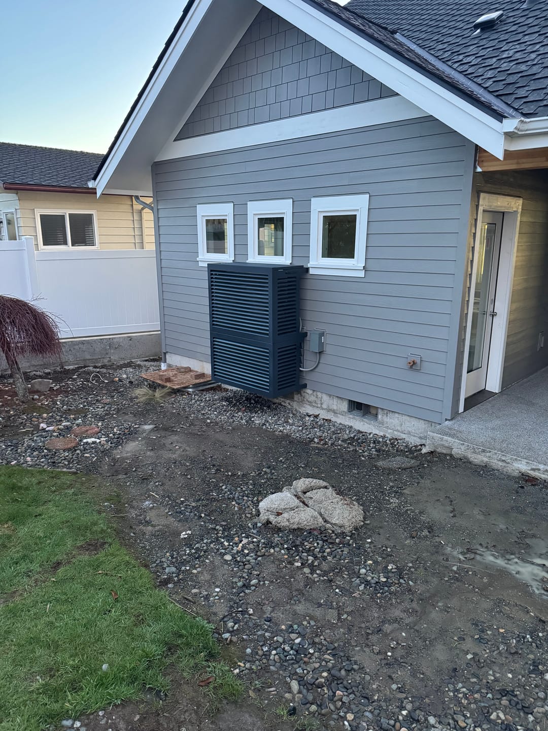 Customer photo review of Mini-Split AC Cover - Black