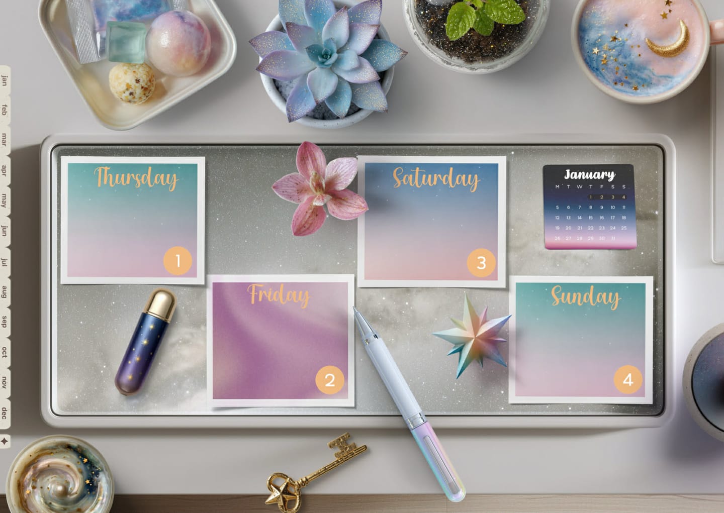 Customer photo review of Digital Bullet Journal - Gentle Horizon