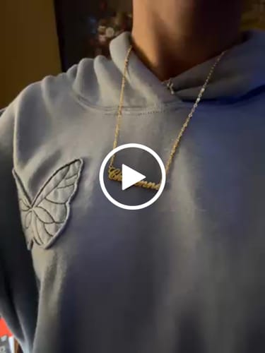 Customer video review of Personalized Name Necklace