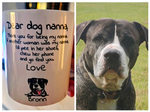 Customer photo review of Dear Dog Parent - Personalised Mug