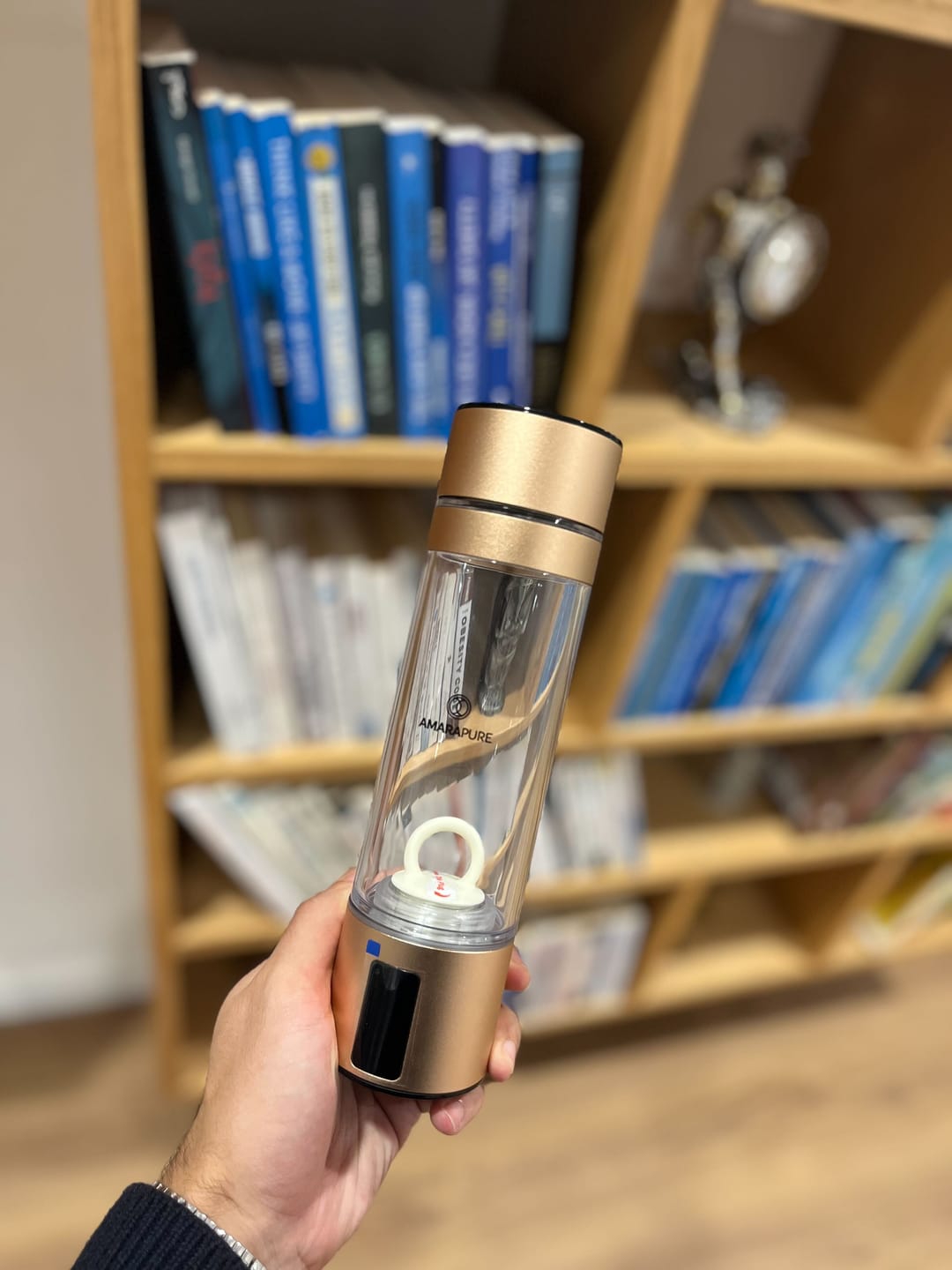 Customer photo review of Aman Hydrogen Water Bottle
