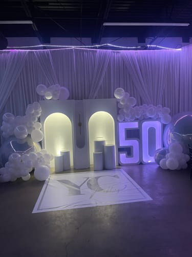 Customer photo review of White Inflatable Mirror Ball Reusable Big Bubble Balloon