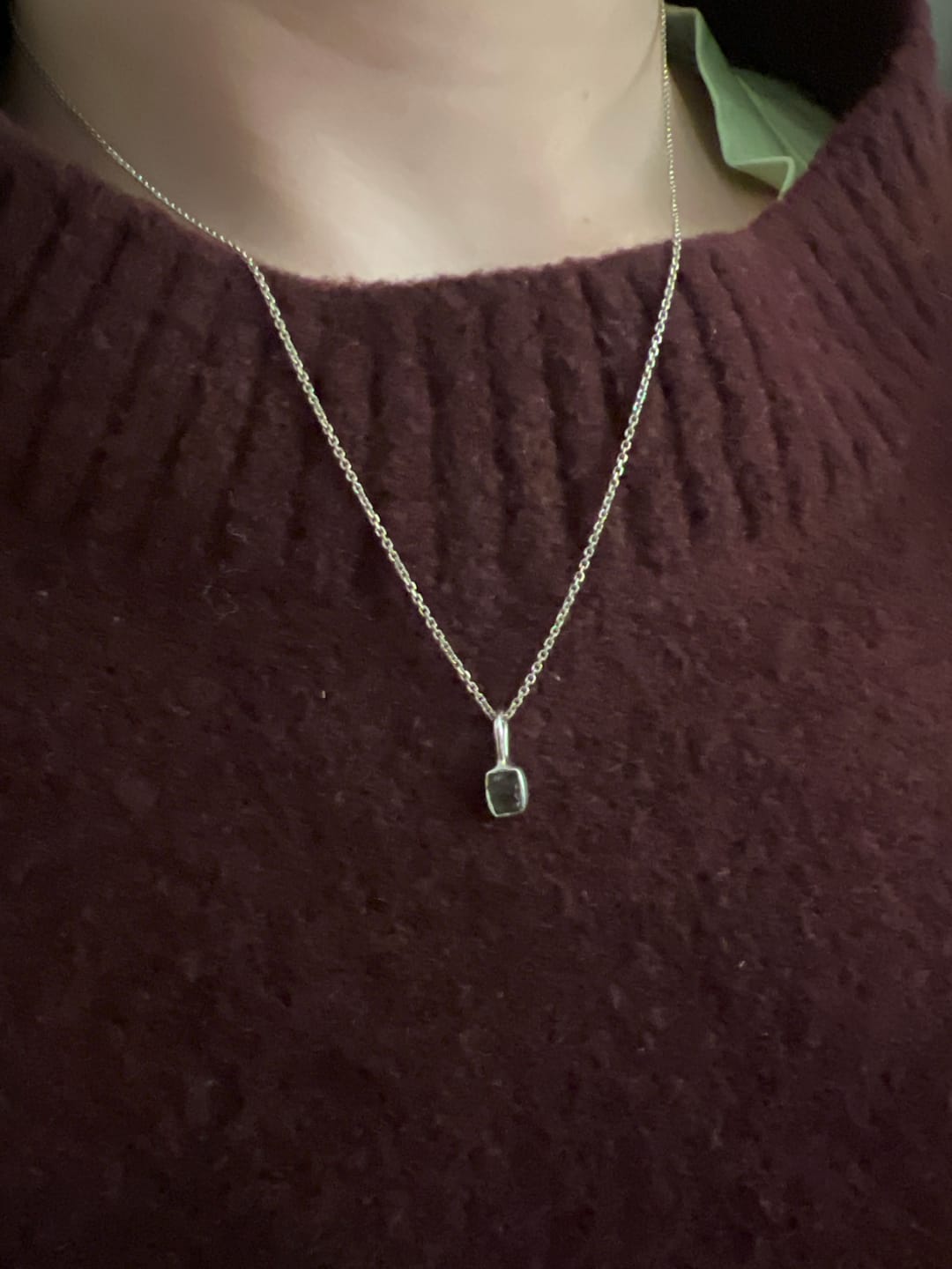 Customer photo review of Moldavite - Mini necklace pendant