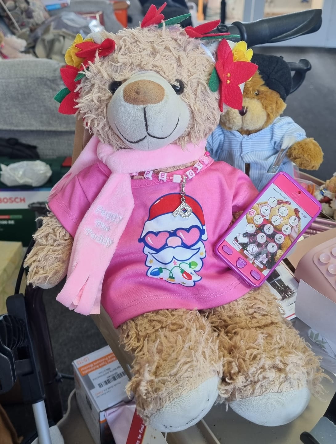 Customer photo review of Peggy the Teddy winter scarf
