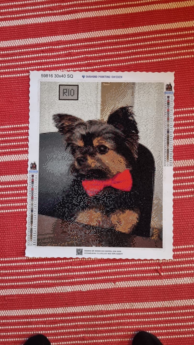 Customer photo review of Eget Foto Diamond Painting