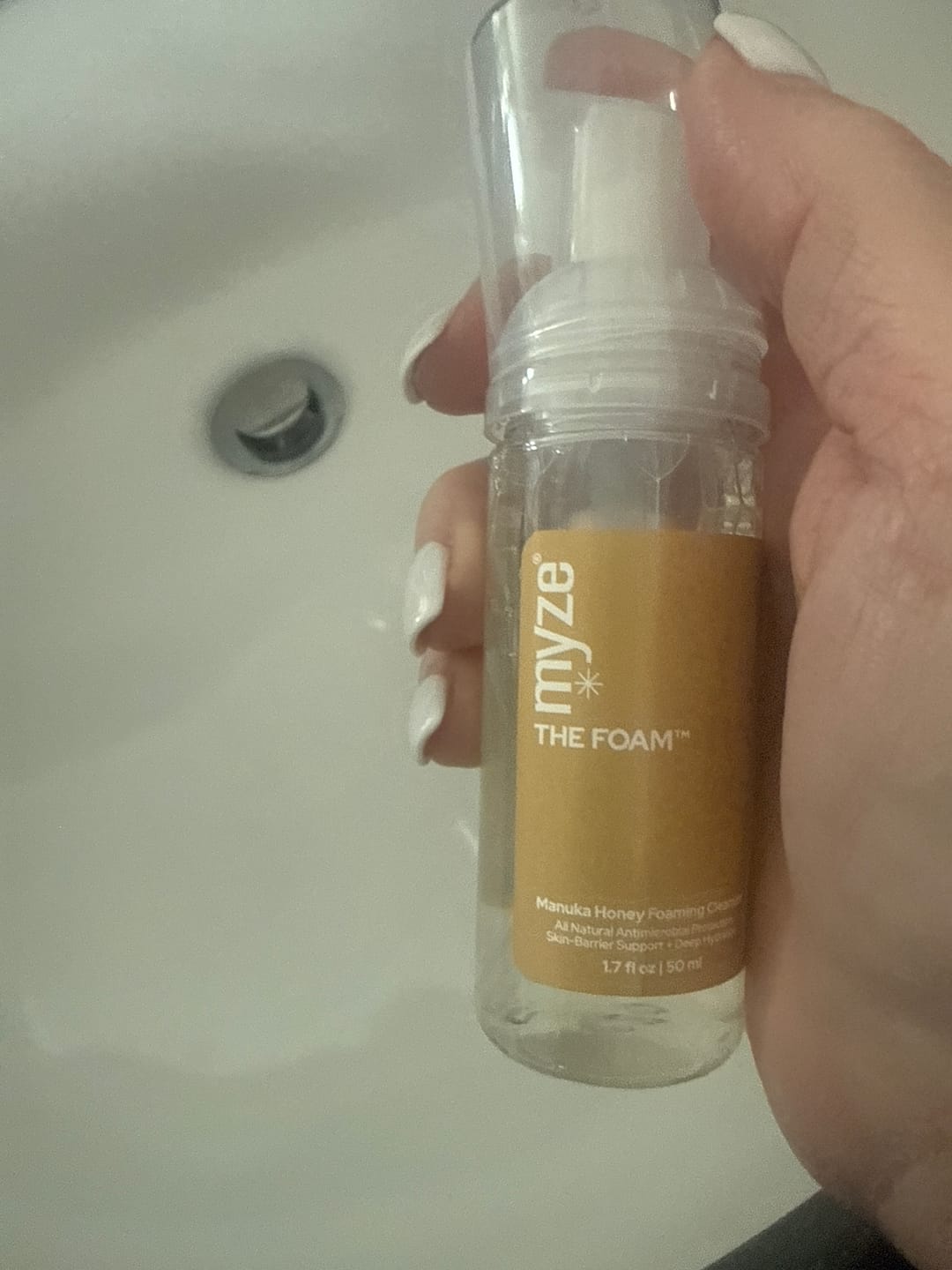 Customer photo review of The Foam™ - Manuka Honey Foaming Cleanser