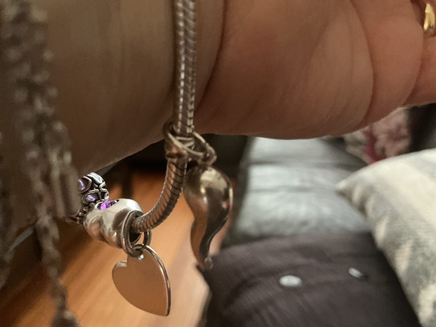 Customer photo review of Portafortuna Corno Charm Argento 925