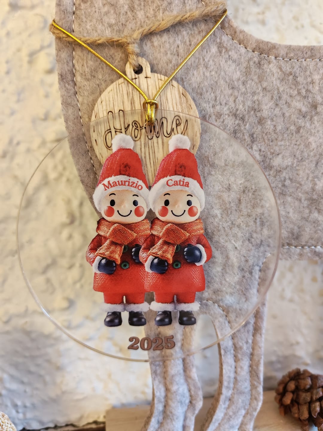 Customer photo review of Familienmitglieder mit 1-9 Personen - Personalisierter Baumschmuck