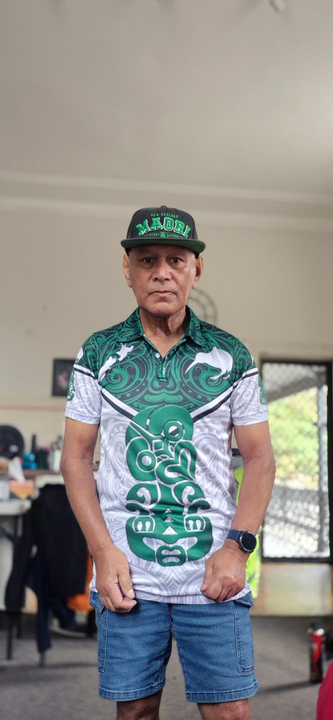 Customer photo review of New Zealand Maori Rugby Polo Shirt Pride Version White