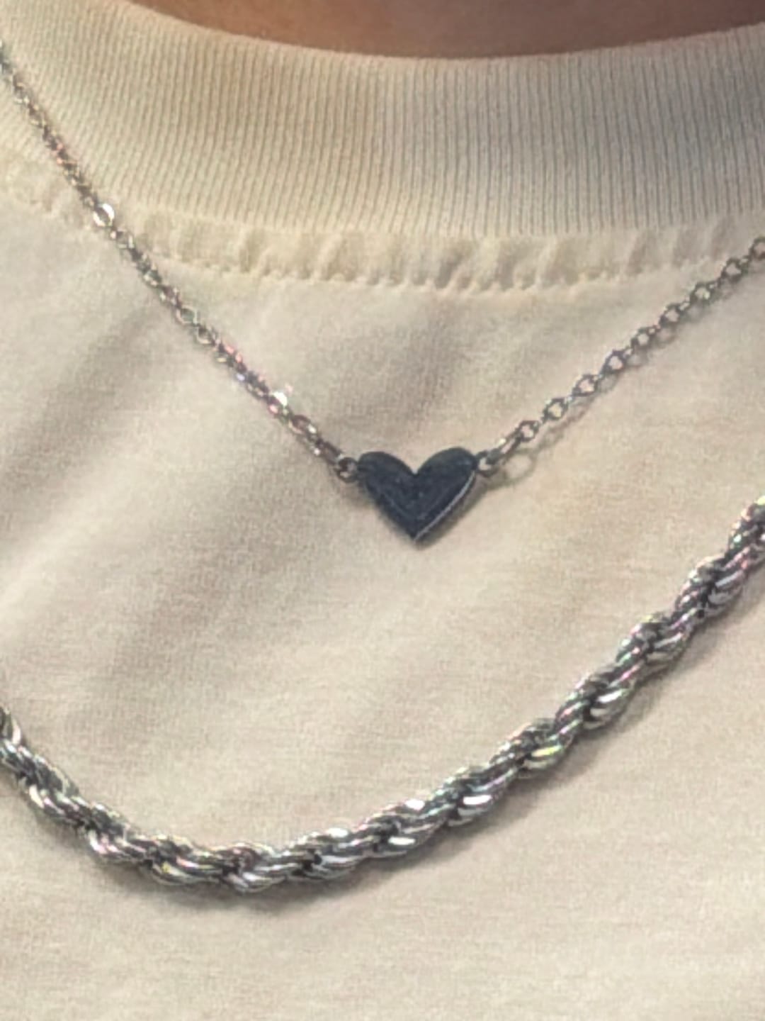 Customer photo review of The Heart Pendant Necklace