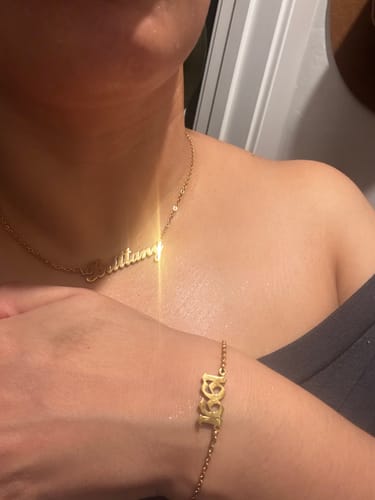 Customer photo review of Personalized Name Necklace